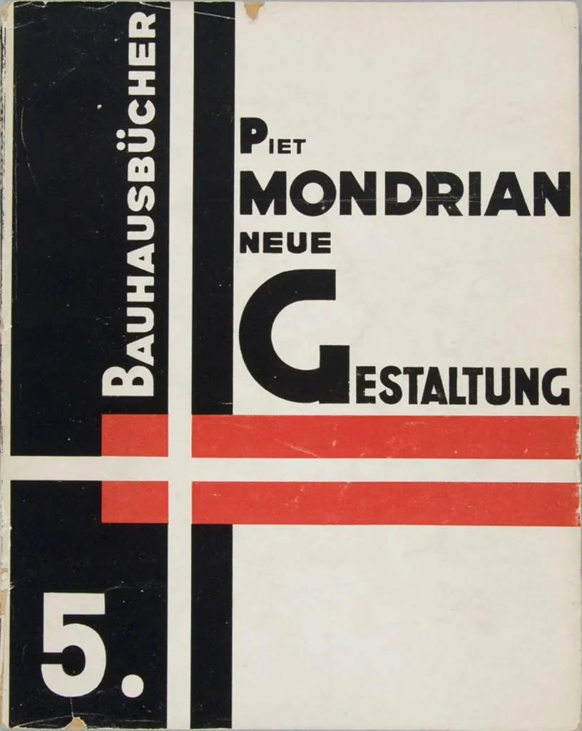 An illustration from Piet Mondrian - Neue Gestaltung - Neoplastizismus, 1925, leaf 0