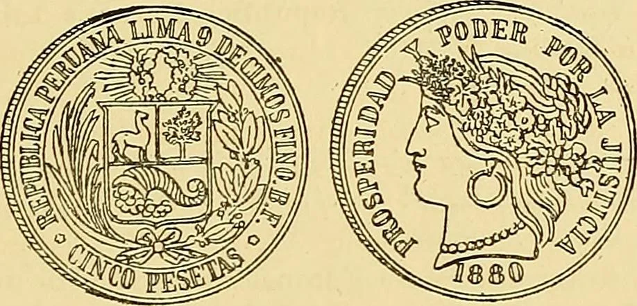 An illustration from Monetario americano (ilustrado) clasificado, 1892, leaf 446