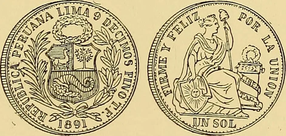 An illustration from Monetario americano (ilustrado) clasificado, 1892, leaf 448