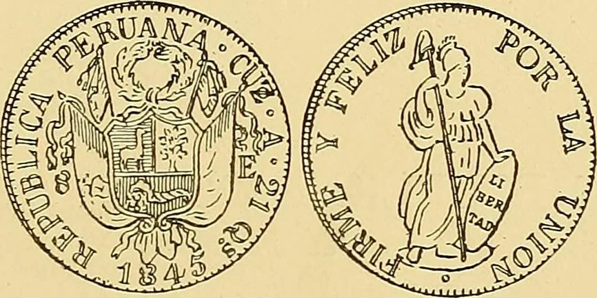 An illustration from Monetario americano (ilustrado) clasificado, 1892, leaf 528