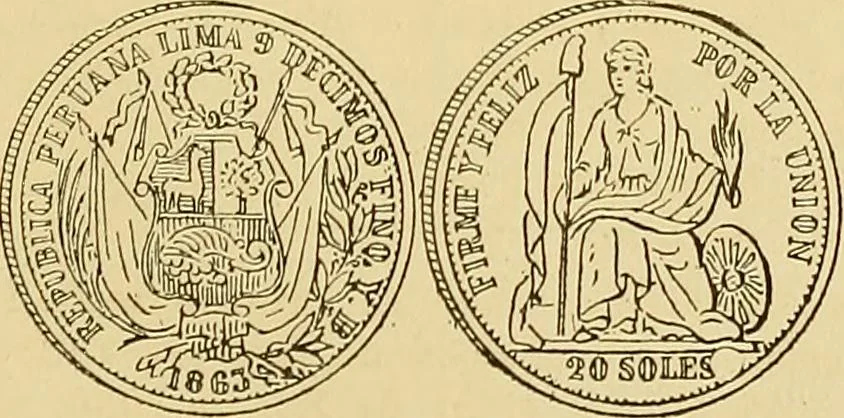 An illustration from Monetario americano (ilustrado) clasificado, 1892, leaf 528