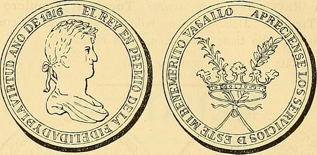 An illustration from Monetario americano (ilustrado) clasificado, 1892, leaf 77