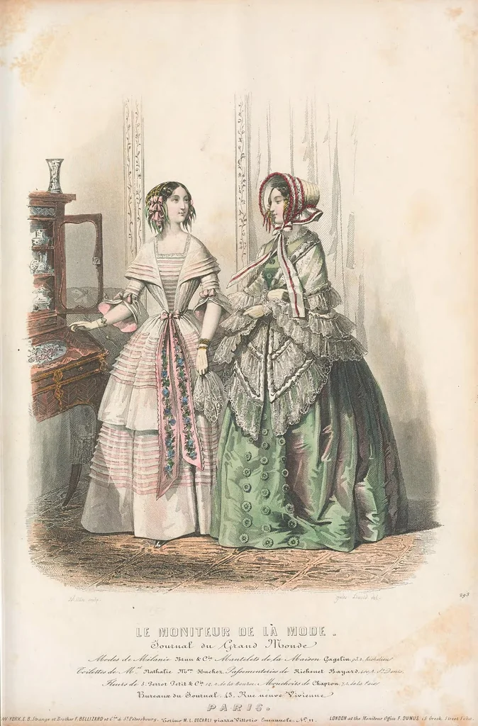 An illustration from Le moniteur de la mode : journal du monde élégant, 1851, leaf 151