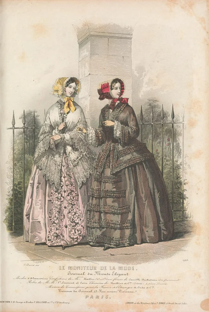 An illustration from Le moniteur de la mode : journal du monde élégant, 1851, leaf 187