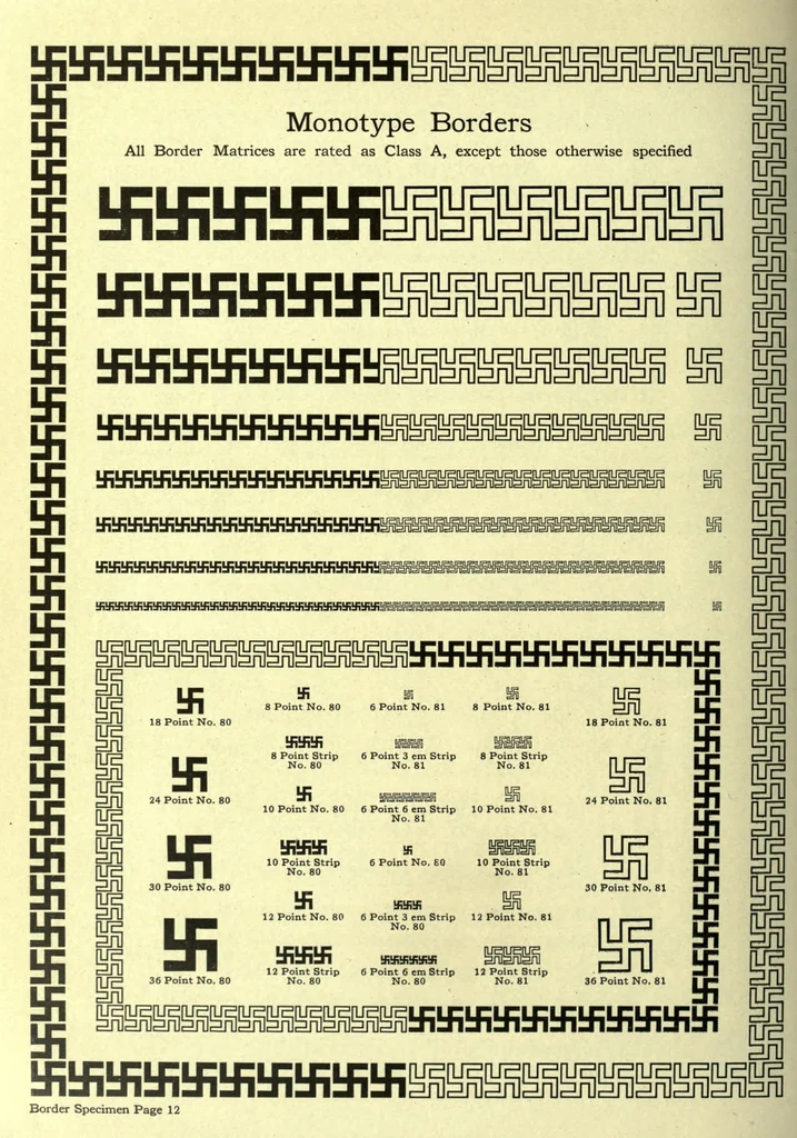 An illustration from The monotype specimen book of type faces. A complete catalog of matrices made for use with the monotype composing machine and with type & rule caster, 1922, leaf 658