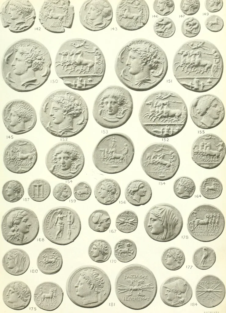 An illustration from The Montagu collection of coins which will be sold by auction by Sotheby, Wilkinson & Hodge, at their house, 1896 : catalogue, 1896, leaf 228