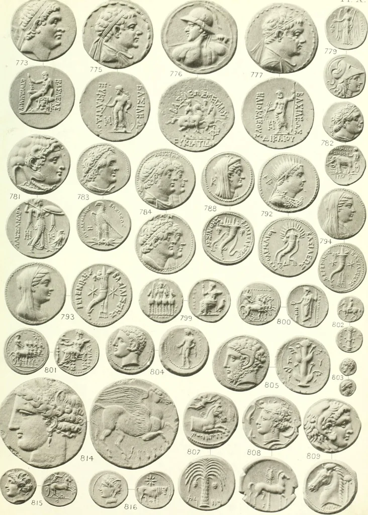 An illustration from The Montagu collection of coins which will be sold by auction by Sotheby, Wilkinson & Hodge, at their house, 1896 : catalogue, 1896, leaf 242