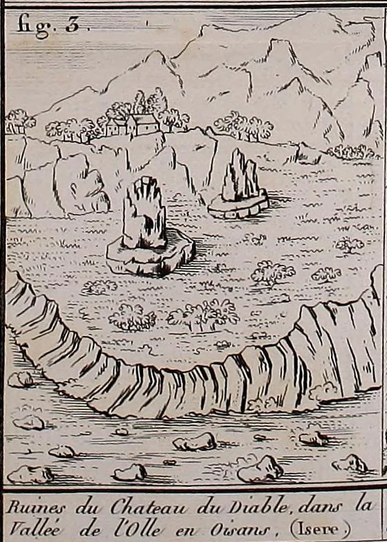 An illustration from Monumens celtiques; ou, Recherches sur le culte des pierres, précédées d'une notice sur les Celtes et sur les druides, et suivies d'étymologies celtiques, 1805, leaf 502