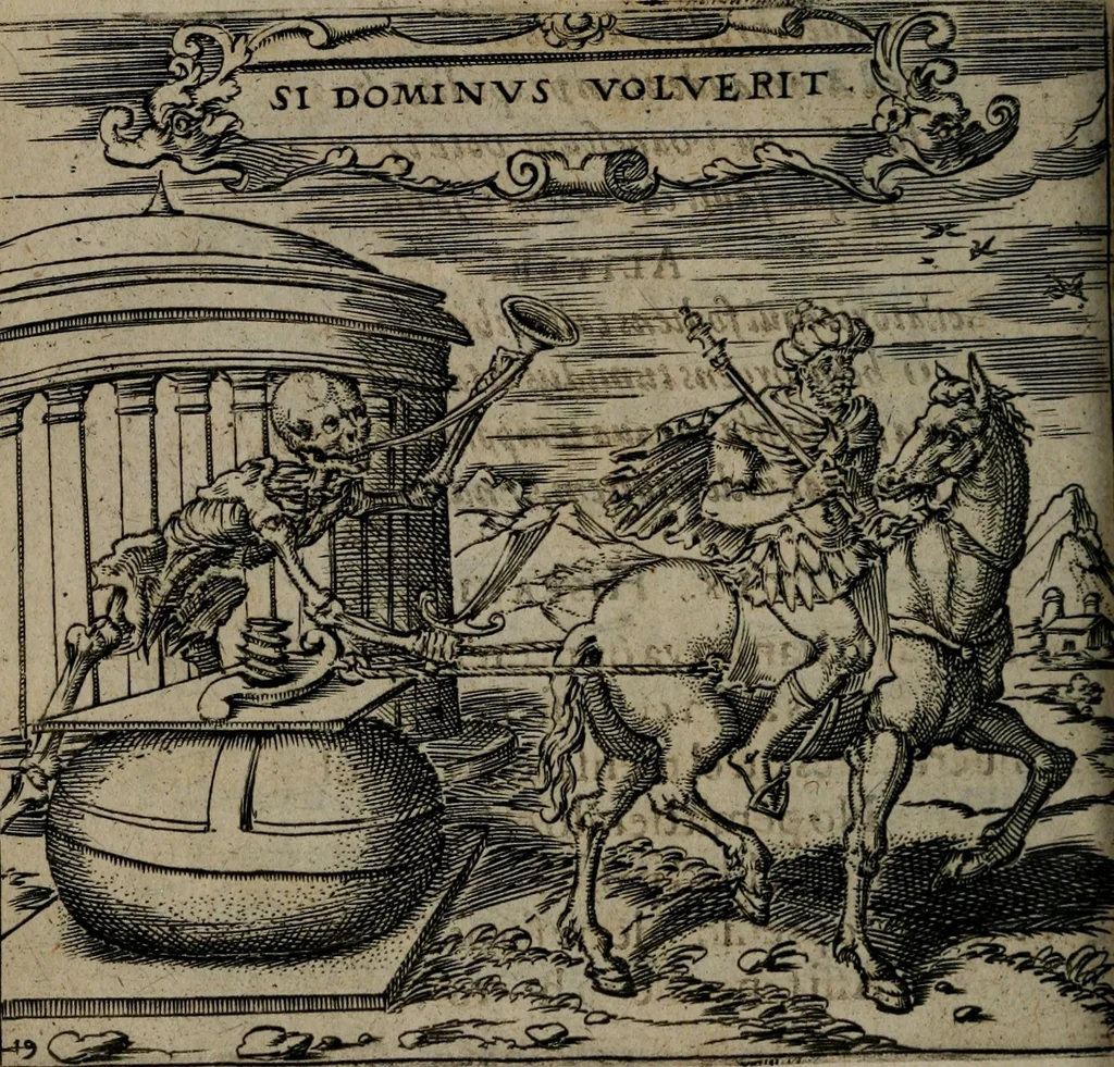 An illustration from Monumenta emblematorum Christianorum virtutum : tum politicarum, tum oeconomicarum chorum centuria una adumbrantia. ..., 1619, leaf 113