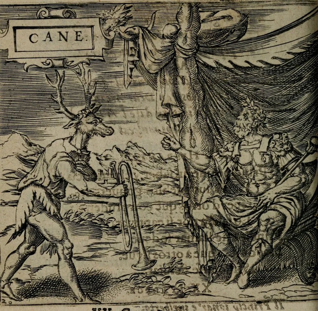 An illustration from Monumenta emblematorum Christianorum virtutum : tum politicarum, tum oeconomicarum chorum centuria una adumbrantia. ..., 1619, leaf 117