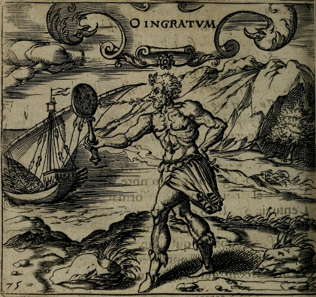 An illustration from Monumenta emblematorum Christianorum virtutum : tum politicarum, tum oeconomicarum chorum centuria una adumbrantia. ..., 1619, leaf 337