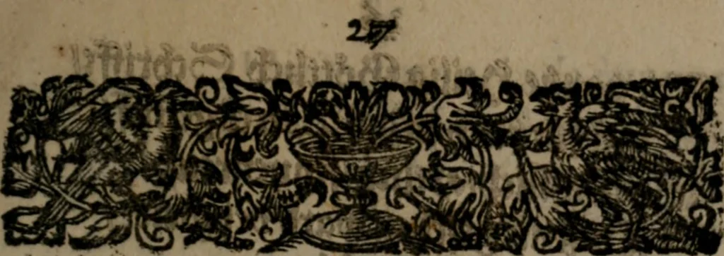 An illustration from Monumenta emblematorum Christianorum virtutum : tum politicarum, tum oeconomicarum chorum centuria una adumbrantia. ..., 1619, leaf 34