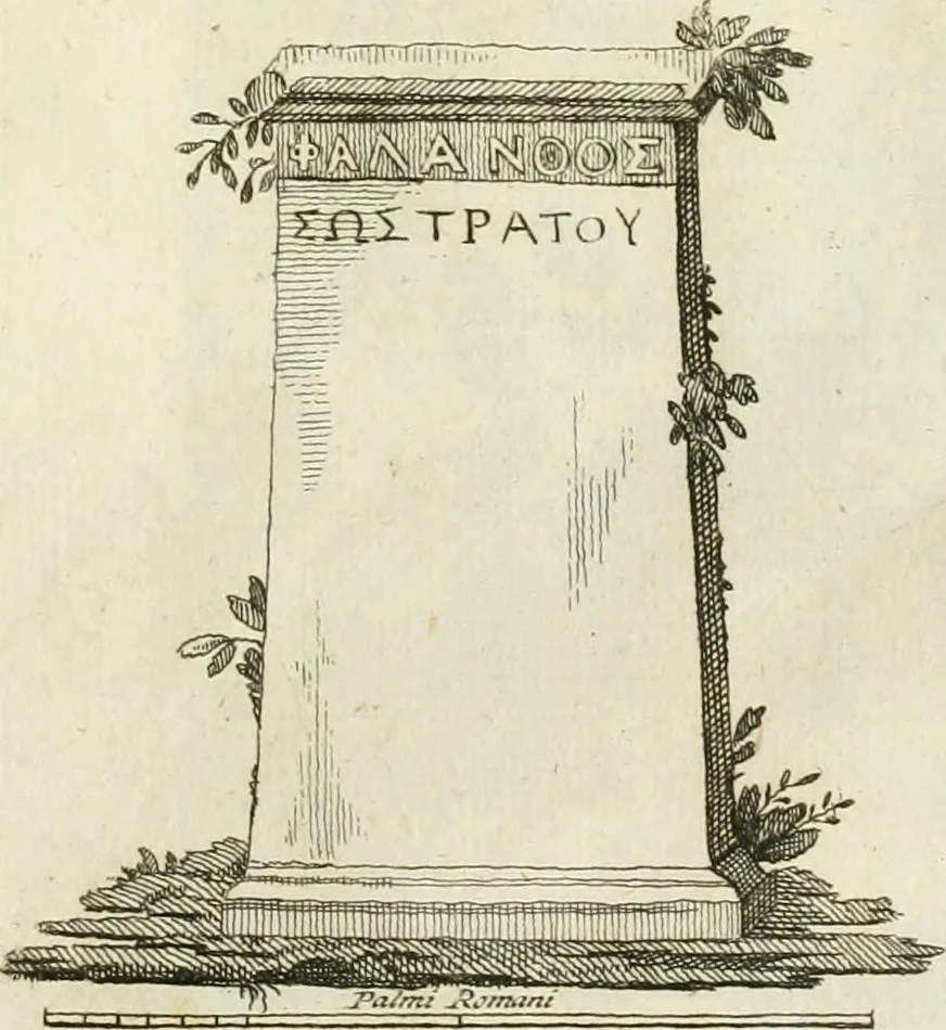 An illustration from Monumenta Graeca ex museo equitis ac senatoris Iacobi NaniI veneti, 1785, leaf 272