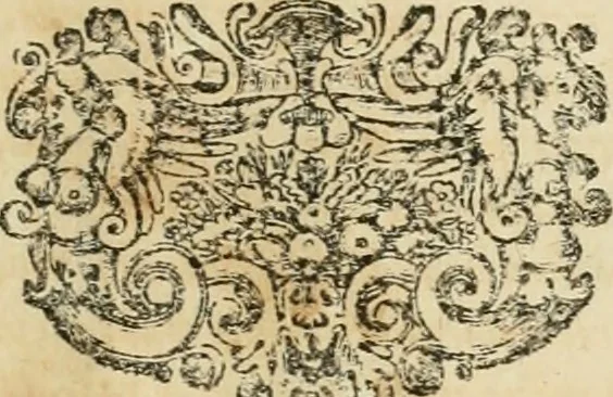 An illustration from Monumenta Paderbornensia : ex historia Romana, Francica, Saxonica eruta, et novis inscriptionibus, figuris, tabulis geographicis & notis illustrata. Accedunt Caroli M. Capitulatio de partibus Saxoniae, ex antiquissimo MS. Palatino Bibliothecae Vaticanae, & Panegyricus Paderbornensis, 1672, leaf 334