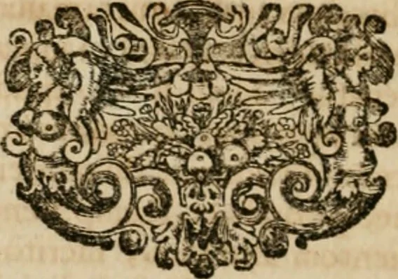 An illustration from Monumenta Paderbornensia : ex historia Romana, Francica, Saxonica eruta, et novis inscriptionibus, figuris, tabulis geographicis & notis illustrata. Accedunt Caroli M. Capitulatio de partibus Saxoniae, ex antiquissimo MS. Palatino Bibliothecae Vaticanae, & Panegyricus Paderbornensis, 1672, leaf 475