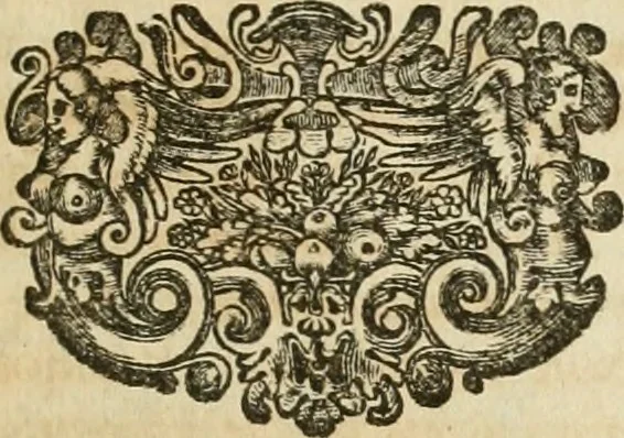 An illustration from Monumenta Paderbornensia : ex historia Romana, Francica, Saxonica eruta, et novis inscriptionibus, figuris, tabulis geographicis & notis illustrata. Accedunt Caroli M. Capitulatio de partibus Saxoniae, ex antiquissimo MS. Palatino Bibliothecae Vaticanae, & Panegyricus Paderbornensis, 1672, leaf 82