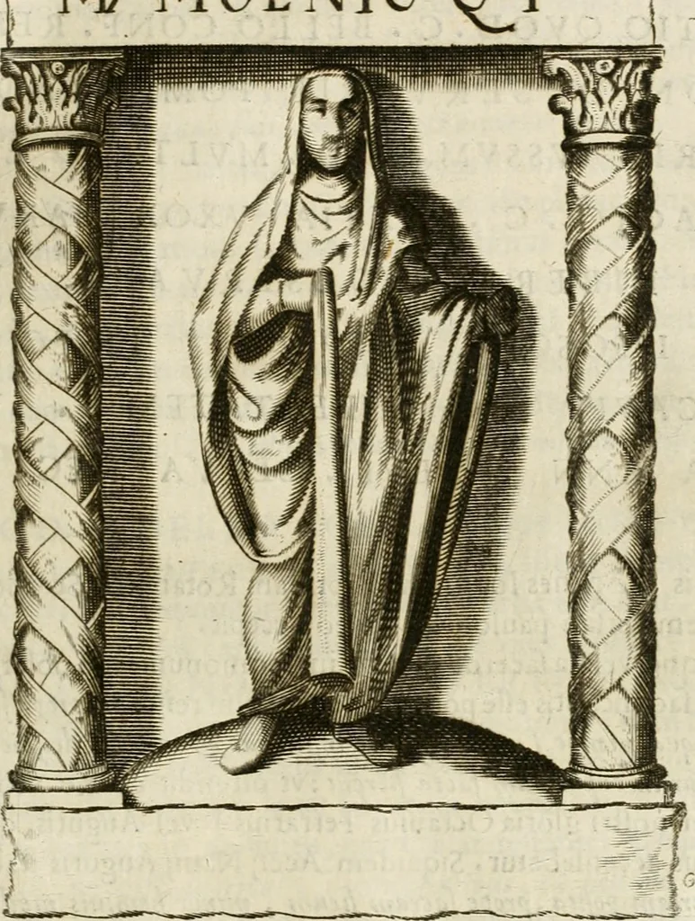 An illustration from Monumenta Patauina, Sertorii Vrsati studio collecta, digesta, explicata, suisque iconibus expressa, 1652, leaf 166