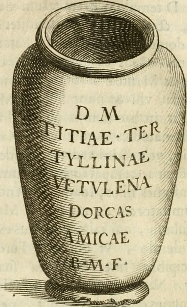 An illustration from Monumenta Patauina, Sertorii Vrsati studio collecta, digesta, explicata, suisque iconibus expressa, 1652, leaf 183