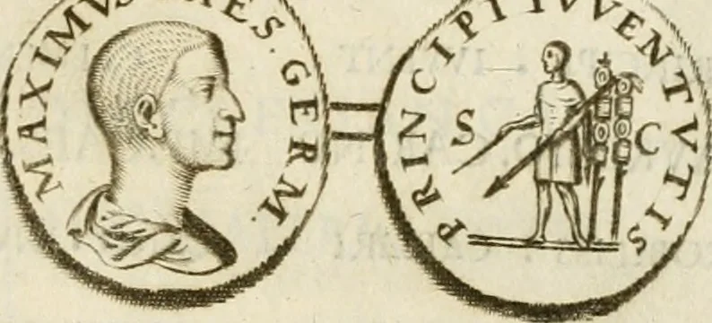 An illustration from Monumenta Patauina, Sertorii Vrsati studio collecta, digesta, explicata, suisque iconibus expressa, 1652, leaf 220