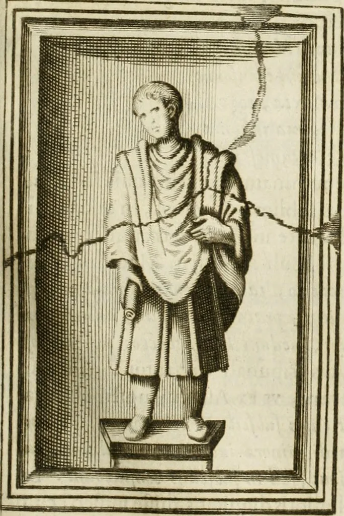 An illustration from Monumenta Patauina, Sertorii Vrsati studio collecta, digesta, explicata, suisque iconibus expressa, 1652, leaf 258