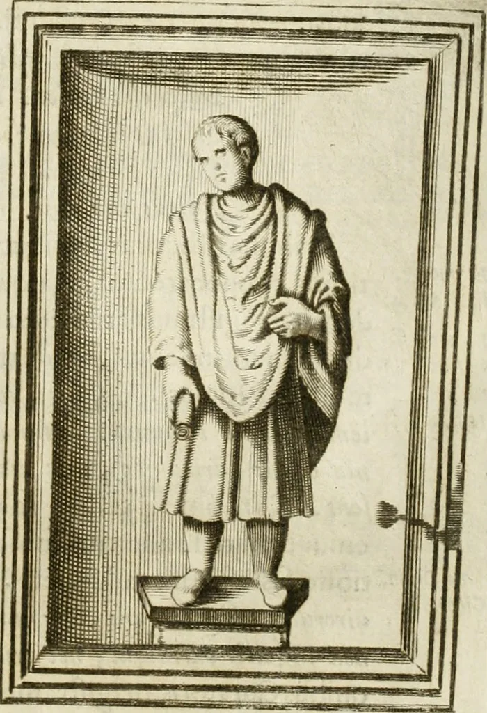 An illustration from Monumenta Patauina, Sertorii Vrsati studio collecta, digesta, explicata, suisque iconibus expressa, 1652, leaf 258