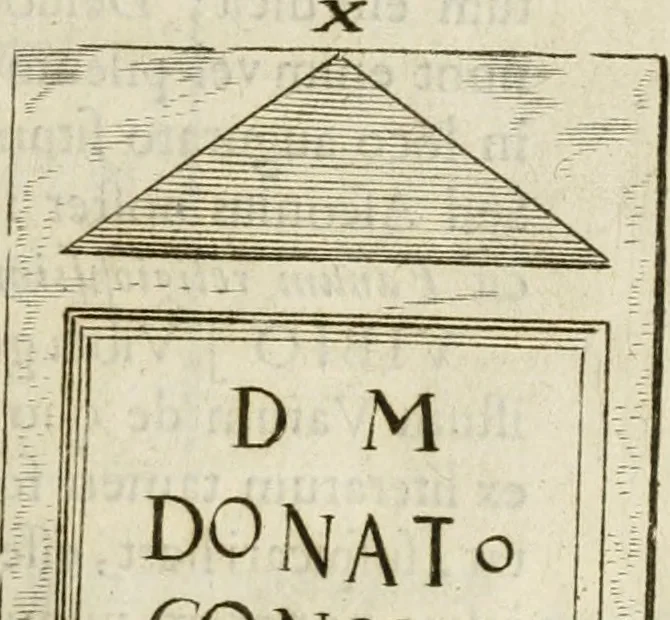 An illustration from Monumenta Patauina, Sertorii Vrsati studio collecta, digesta, explicata, suisque iconibus expressa, 1652, leaf 262