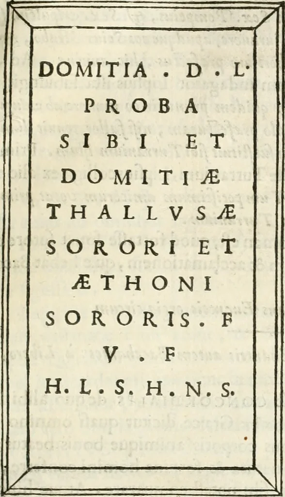 An illustration from Monumenta Patauina, Sertorii Vrsati studio collecta, digesta, explicata, suisque iconibus expressa, 1652, leaf 280