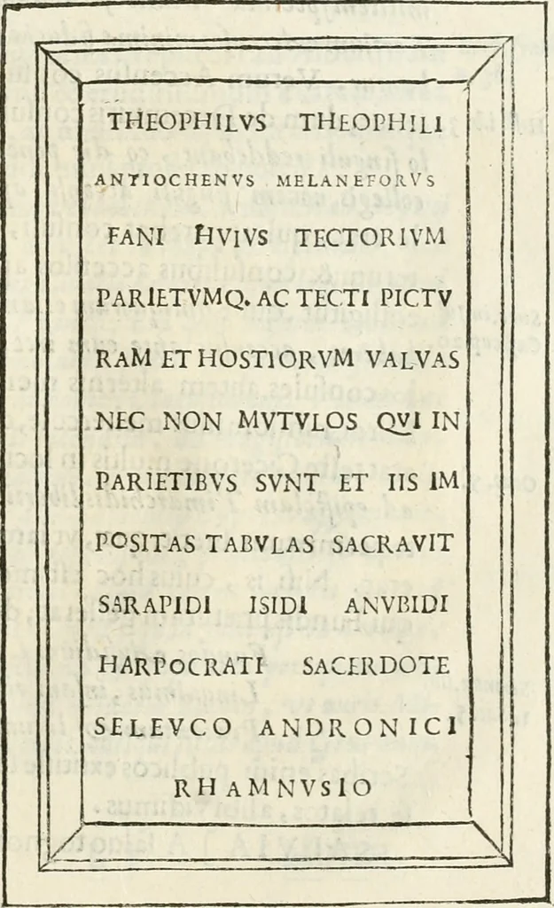 An illustration from Monumenta Patauina, Sertorii Vrsati studio collecta, digesta, explicata, suisque iconibus expressa, 1652, leaf 288