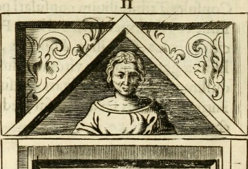 An illustration from Monumenta Patauina, Sertorii Vrsati studio collecta, digesta, explicata, suisque iconibus expressa, 1652, leaf 309