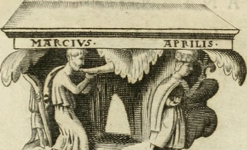 An illustration from Monumenta Patauina, Sertorii Vrsati studio collecta, digesta, explicata, suisque iconibus expressa, 1652, leaf 367