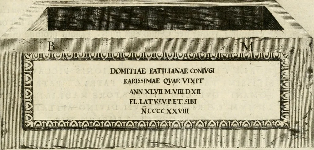 An illustration from Monumenta Patauina, Sertorii Vrsati studio collecta, digesta, explicata, suisque iconibus expressa, 1652, leaf 38