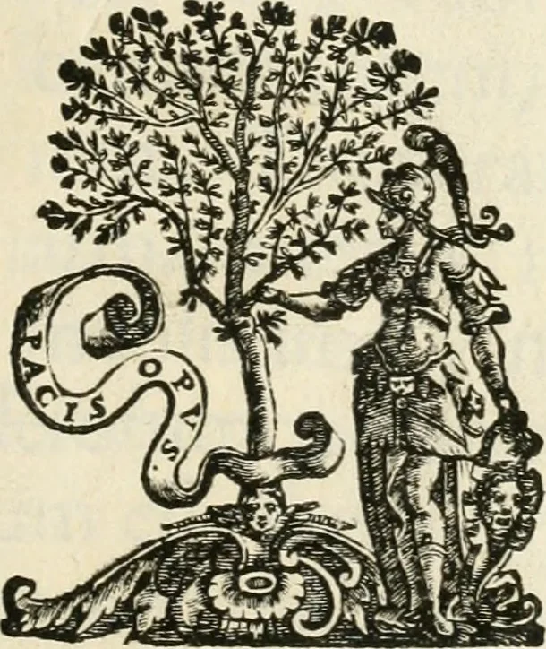 An illustration from Monumenta Patauina, Sertorii Vrsati studio collecta, digesta, explicata, suisque iconibus expressa, 1652, leaf 6