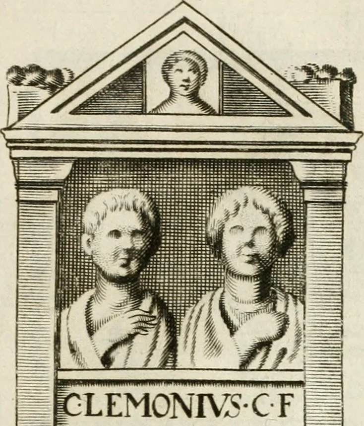 An illustration from Monumenta Patauina, Sertorii Vrsati studio collecta, digesta, explicata, suisque iconibus expressa, 1652, leaf 76