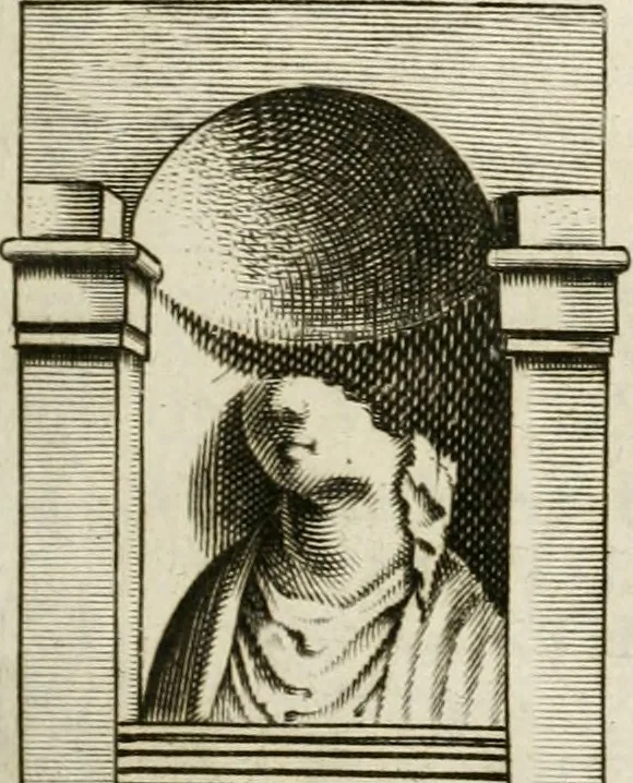 An illustration from Monumenta Patauina, Sertorii Vrsati studio collecta, digesta, explicata, suisque iconibus expressa, 1652, leaf 76