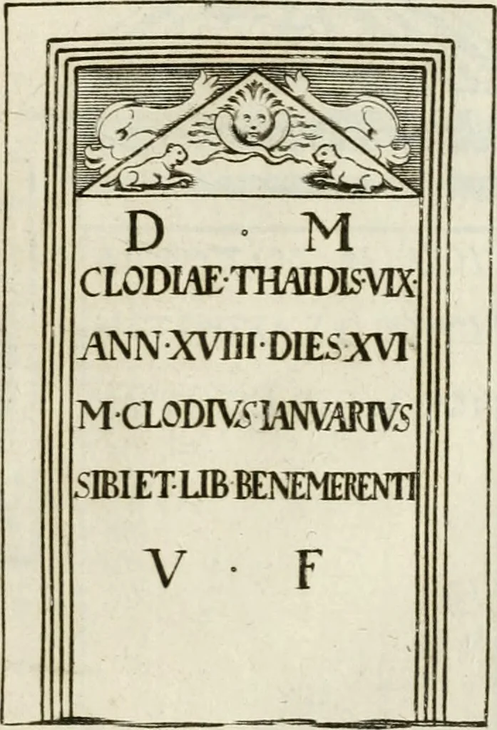 An illustration from Monumenta Patauina, Sertorii Vrsati studio collecta, digesta, explicata, suisque iconibus expressa, 1652, leaf 76