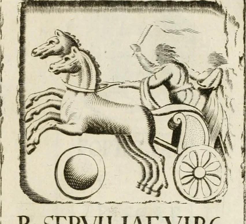 An illustration from Monumenta Patauina, Sertorii Vrsati studio collecta, digesta, explicata, suisque iconibus expressa, 1652, leaf 78