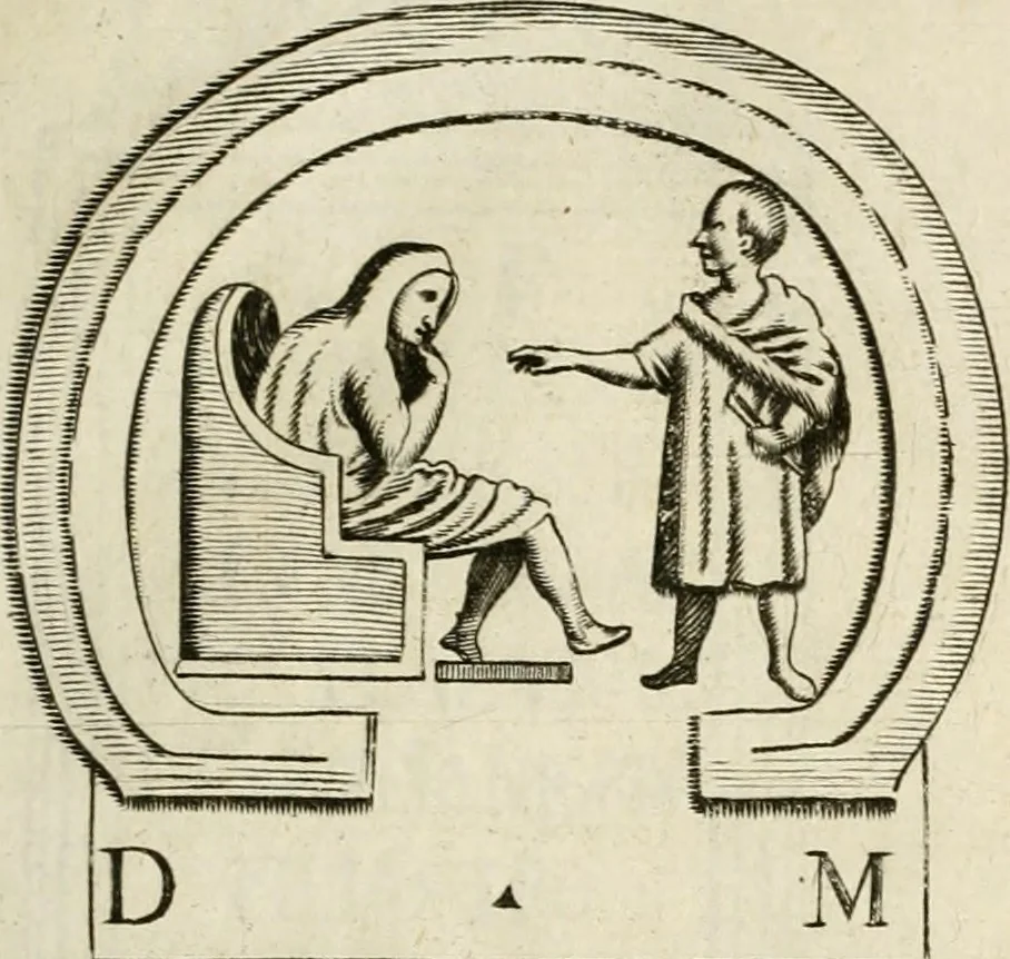 An illustration from Monumenta Patauina, Sertorii Vrsati studio collecta, digesta, explicata, suisque iconibus expressa, 1652, leaf 80