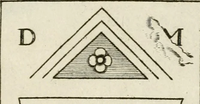 An illustration from Monumenta Patauina, Sertorii Vrsati studio collecta, digesta, explicata, suisque iconibus expressa, 1652, leaf 82