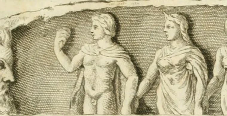 An illustration from Monumenta peloponnesia : commentariis explicata, 1761, leaf 270