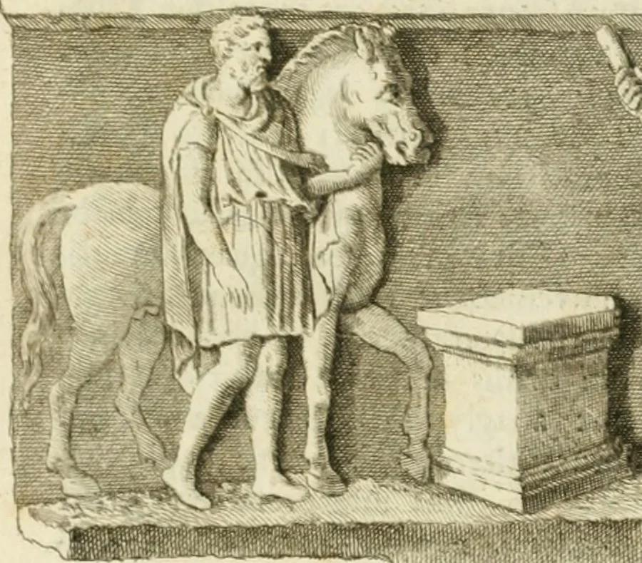 An illustration from Monumenta peloponnesia : commentariis explicata, 1761, leaf 270