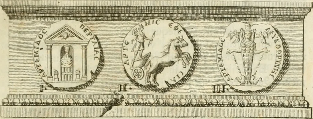 An illustration from Monumenta peloponnesia : commentariis explicata, 1761, leaf 66