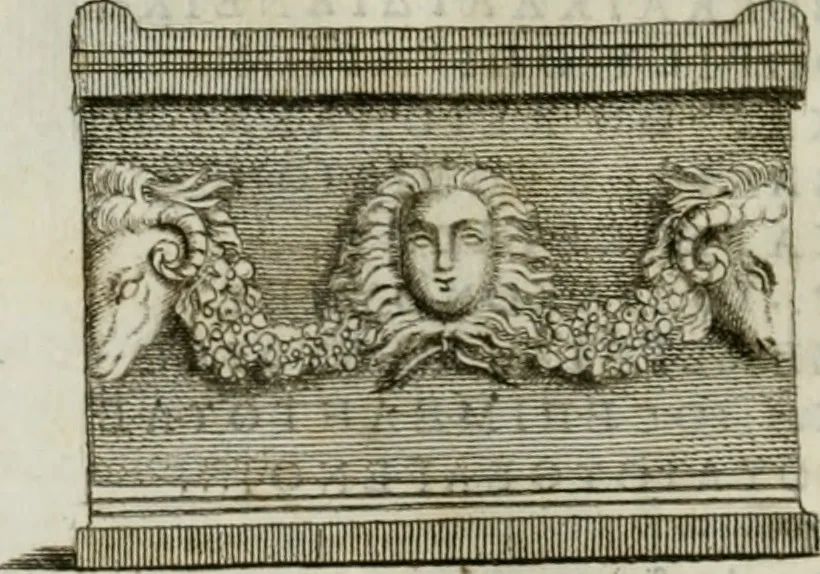An illustration from Monumenta peloponnesia : commentariis explicata, 1761, leaf 73