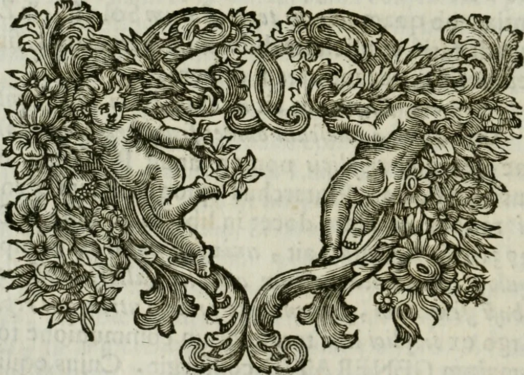 An illustration from Monumenta veteris Antii, hoc est, Inscriptio M. Aquilii et tabula solis Mithrae variis figuris & symbolis exsculpta quae nuper inibi reperta, nunc prodeunt commentari illustrata, & accuratè explicata : accedunt Dissertationes de Beleno et aliis quibusdam Aquilejensium diis. et De colonia Forojuliensi, 1700, leaf 223