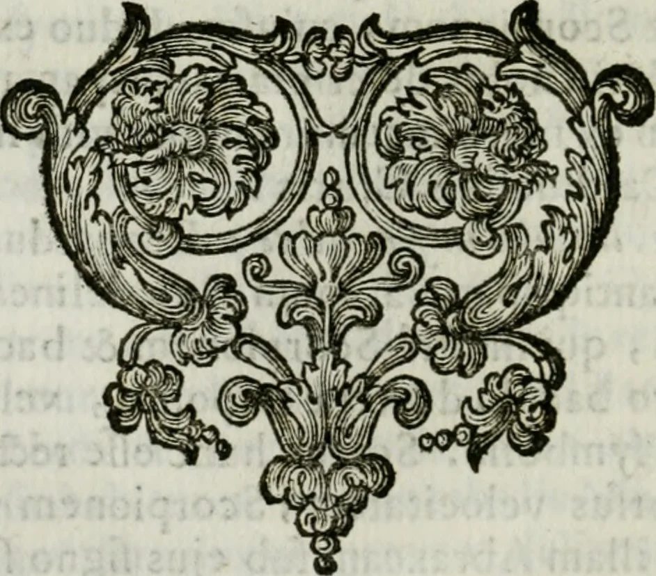 An illustration from Monumenta veteris Antii, hoc est, Inscriptio M. Aquilii et tabula solis Mithrae variis figuris & symbolis exsculpta quae nuper inibi reperta, nunc prodeunt commentari illustrata, & accuratè explicata : accedunt Dissertationes de Beleno et aliis quibusdam Aquilejensium diis. et De colonia Forojuliensi, 1700, leaf 277