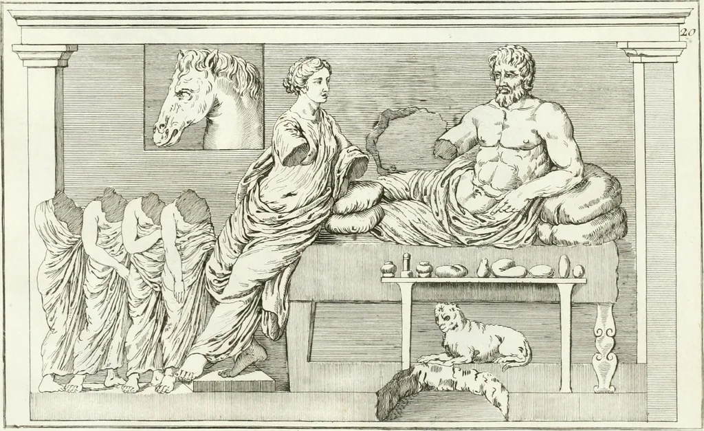 An illustration from Monumenti antichi inediti, 1767, leaf 146