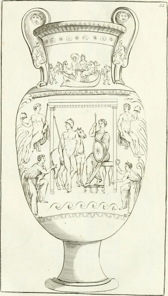 An illustration from Monumenti antichi inediti, 1767, leaf 150