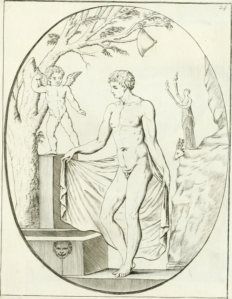 An illustration from Monumenti antichi inediti, 1767, leaf 152