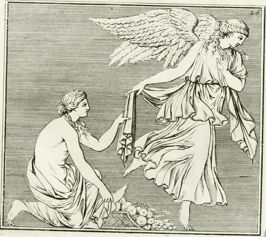 An illustration from Monumenti antichi inediti, 1767, leaf 154