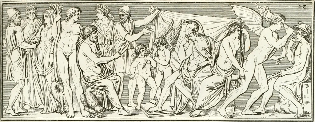 An illustration from Monumenti antichi inediti, 1767, leaf 156