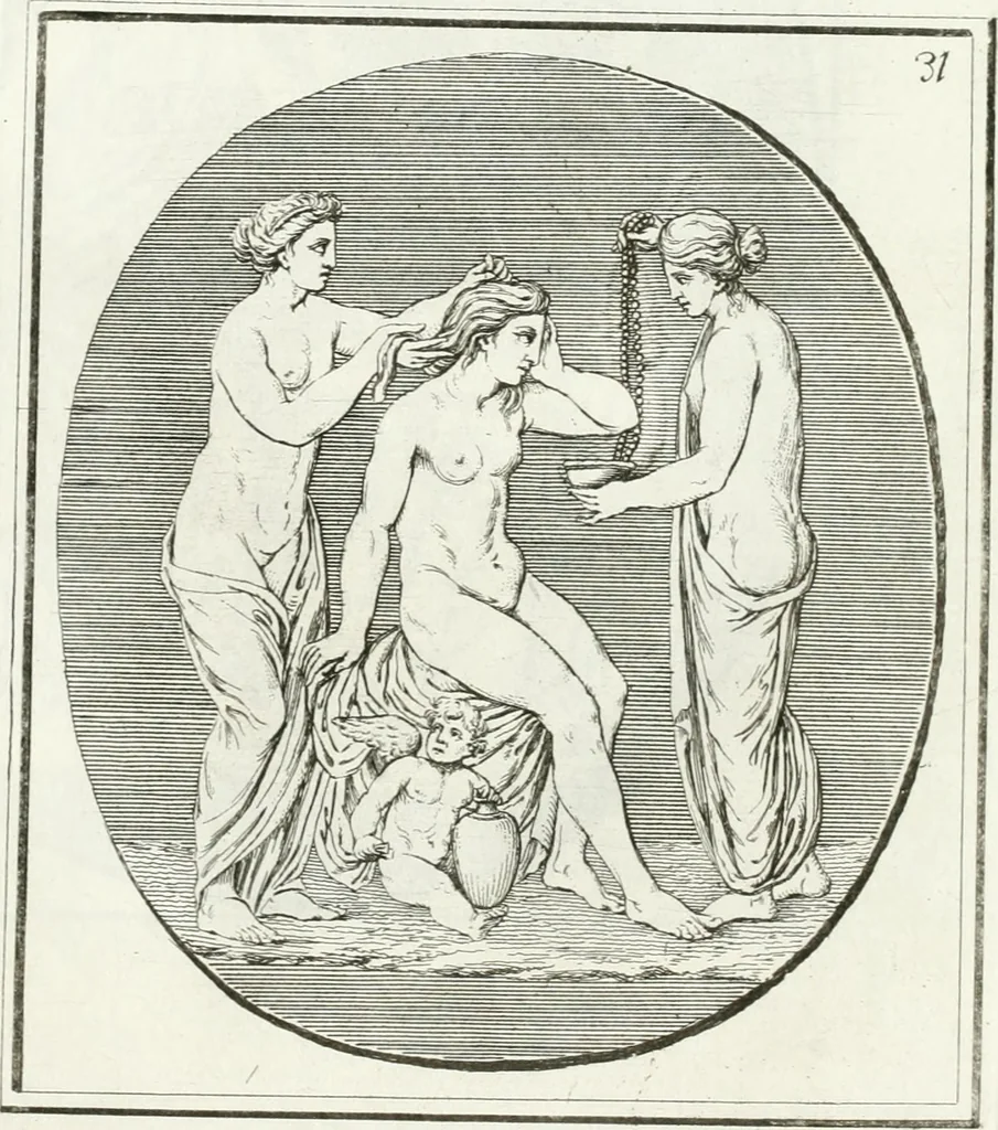 An illustration from Monumenti antichi inediti, 1767, leaf 158